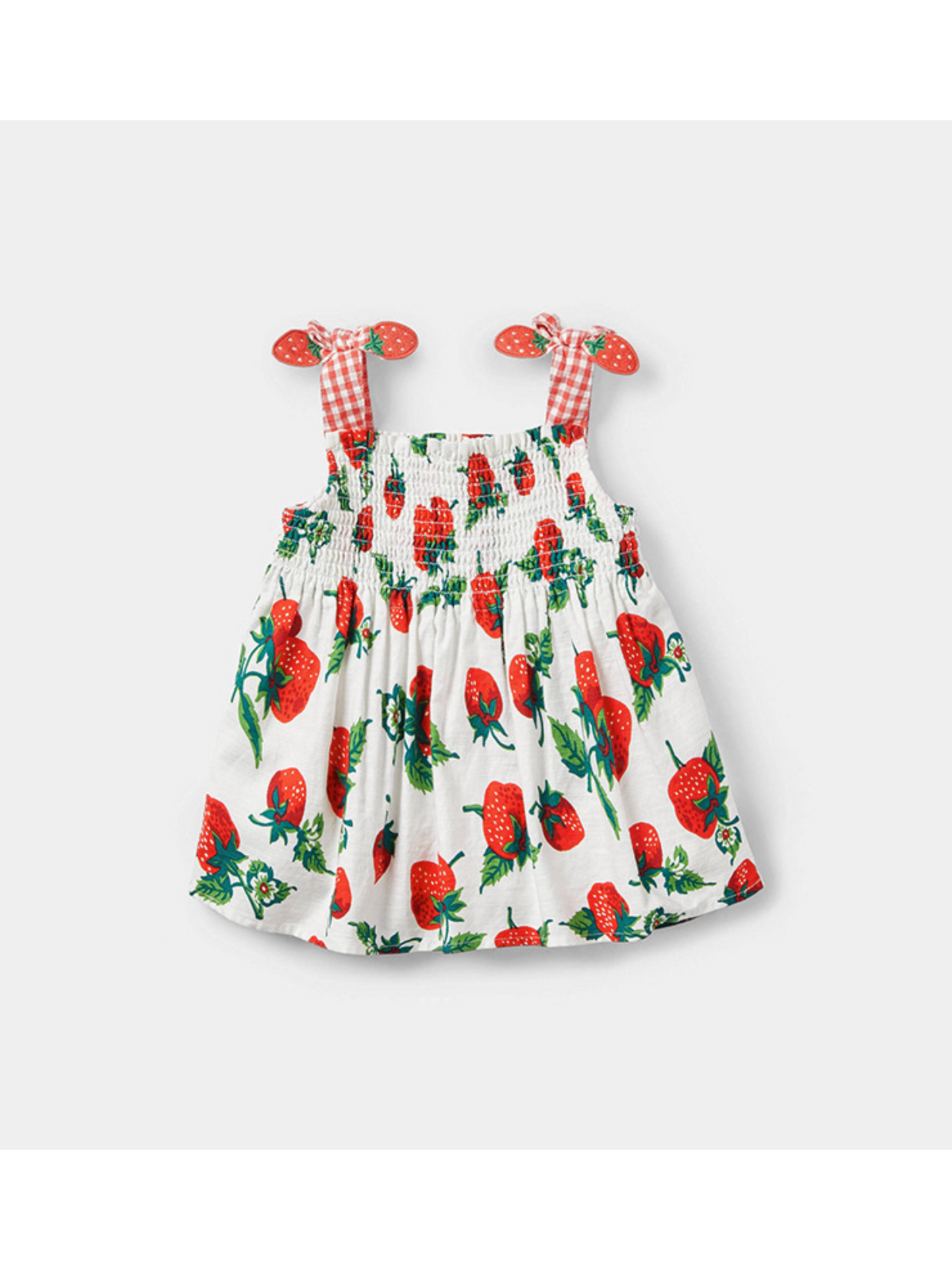 Strawberry Pinafore Dress