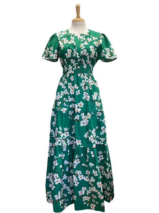 Hanna Dress - Blossom Green (Size 16 ONLY)