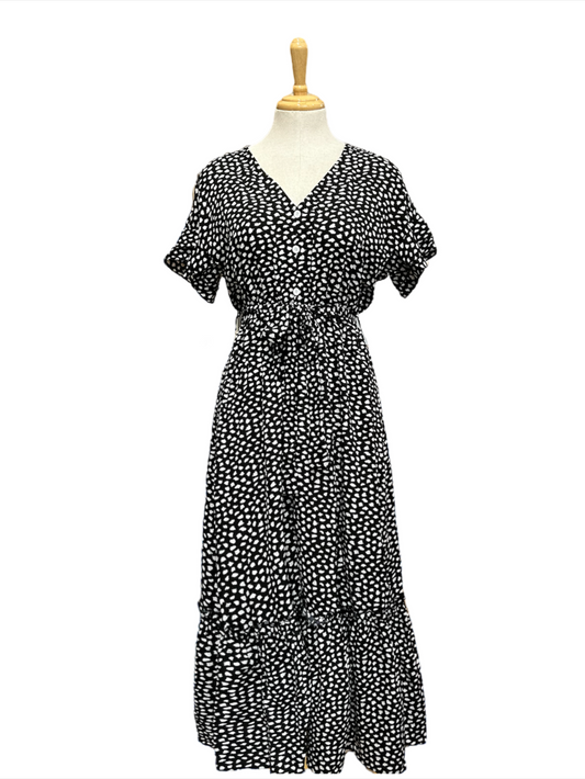 Leopard Spot Dress (Beige only size L & XL)
