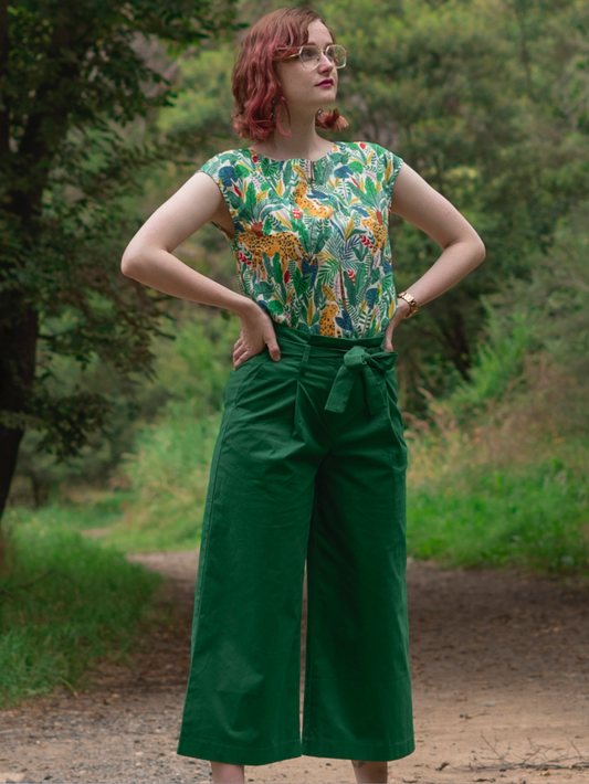 Zoey Pants - Green (Size 14 ONLY)