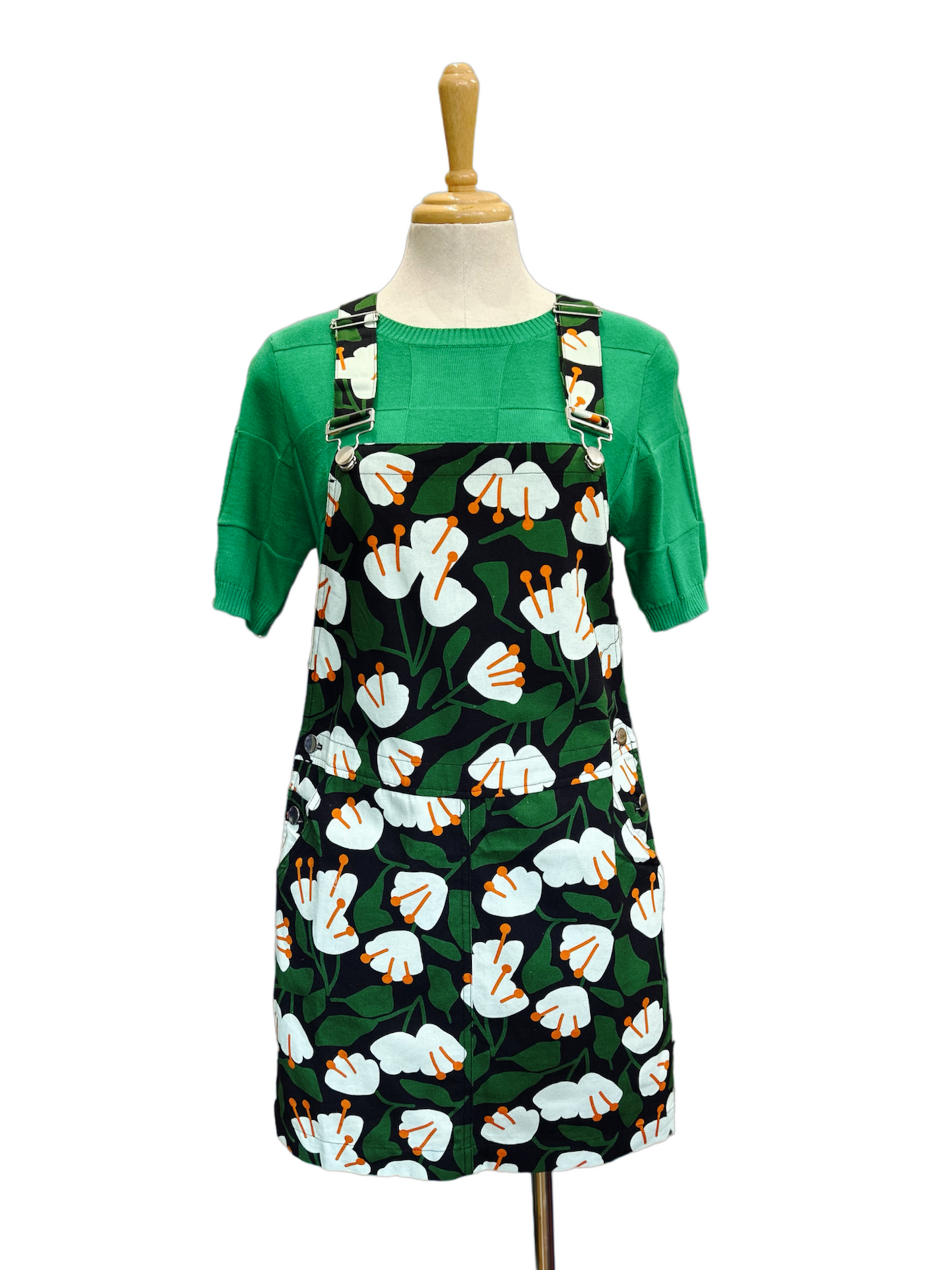 Emily Overall Dress - Floral (Clearance Sale)