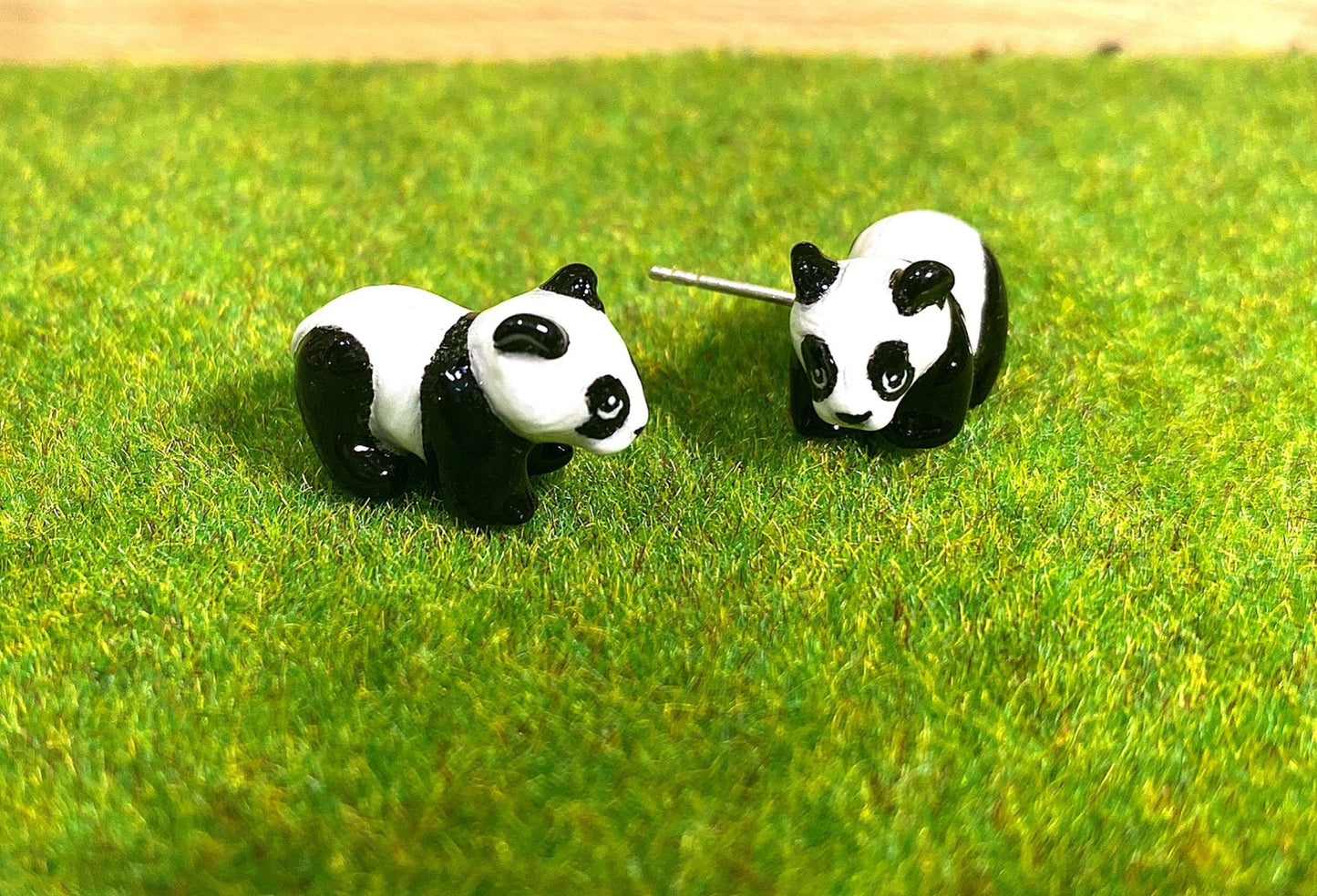 Handmade Panda Earrings
