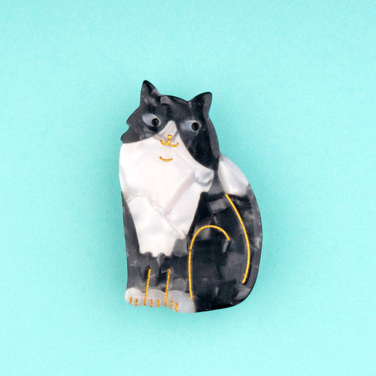 Coucou Suzette Black & White cat hair clip