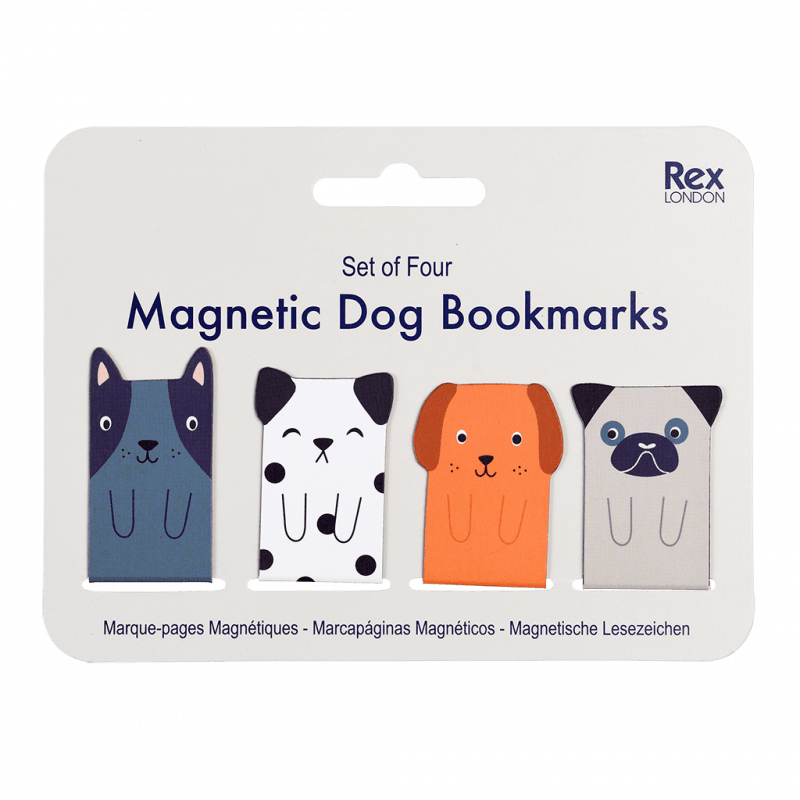 Magnetic Dog Bookmarks (set Of 4)