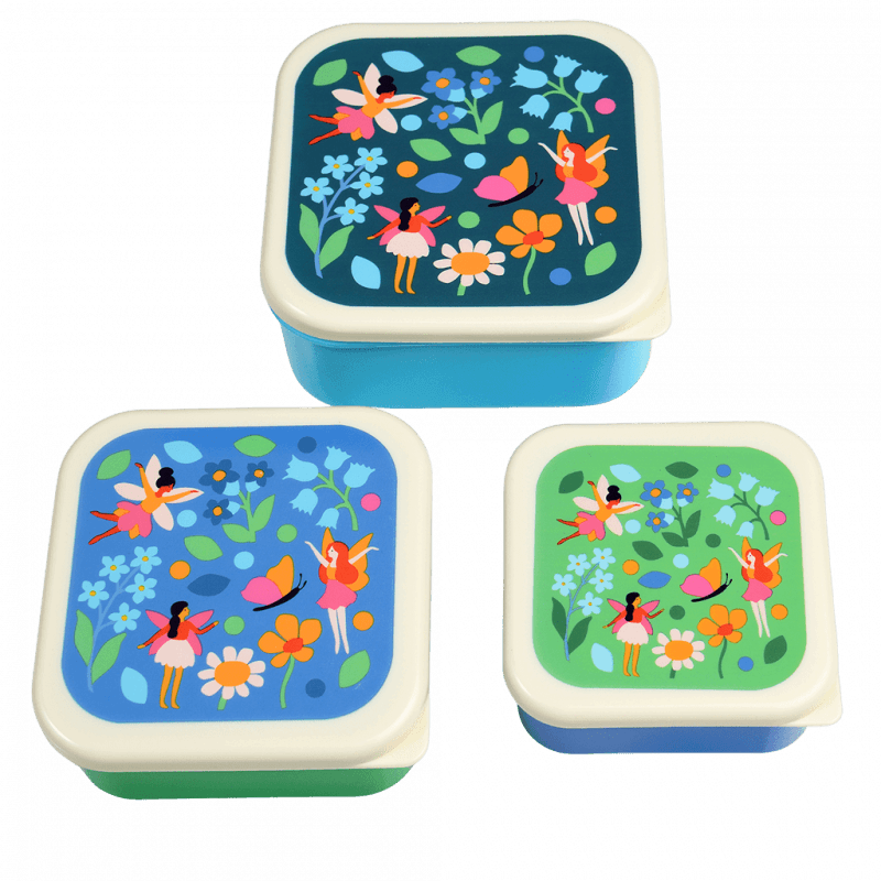 Set of 3 Snack boxes - Fairies in the Garden