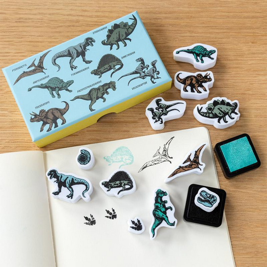 Set Of Mini Stamps -Prehistoric Land