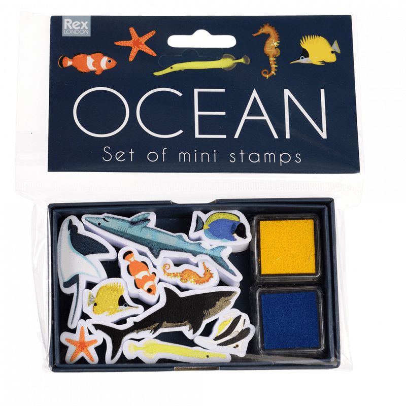 Set Of Mini Stamps -Ocean