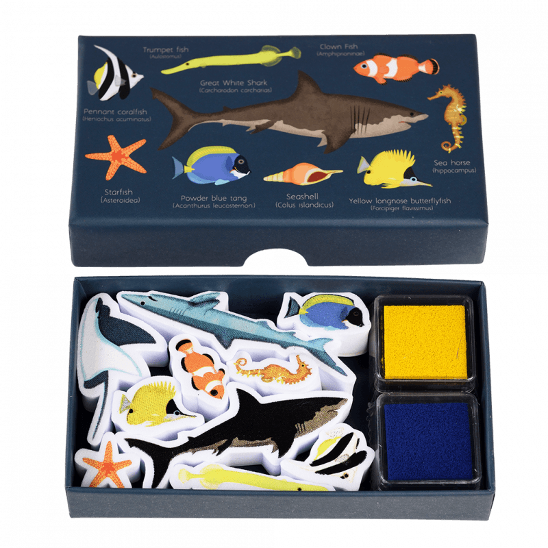 Set Of Mini Stamps -Ocean