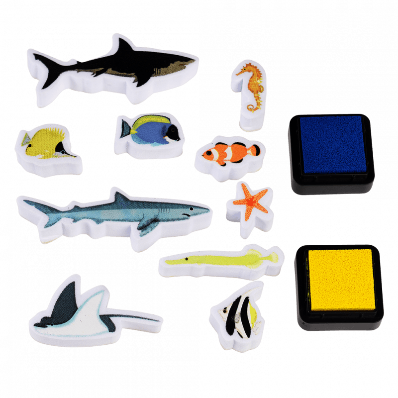 Set Of Mini Stamps -Ocean