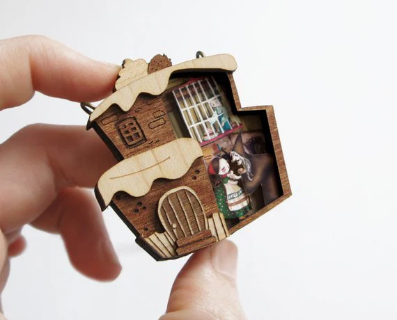 Hansel and Gretel Brooch by Laliblue