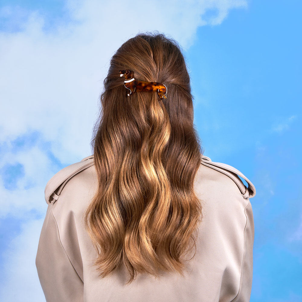 Coucou Suzette Dachshund French Hair Barrette