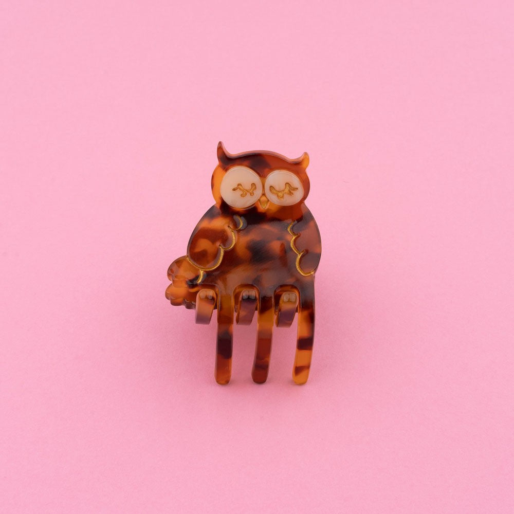 Coucou Suzette owl mini Hair Claw