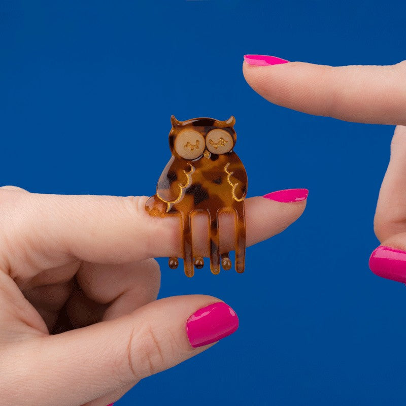 Coucou Suzette owl mini Hair Claw