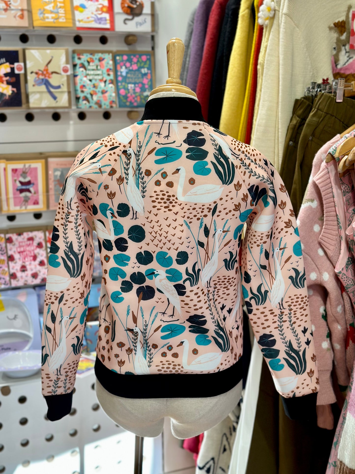 Willow Bomber Jacket - Swans (CLEARANCE SALE)