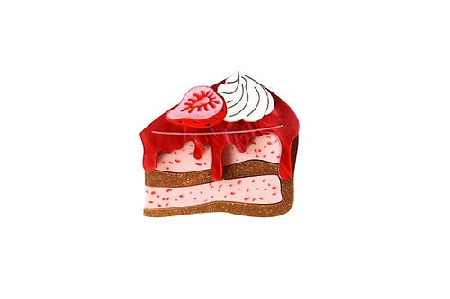 Laliblue Strawberry Cake Brooch