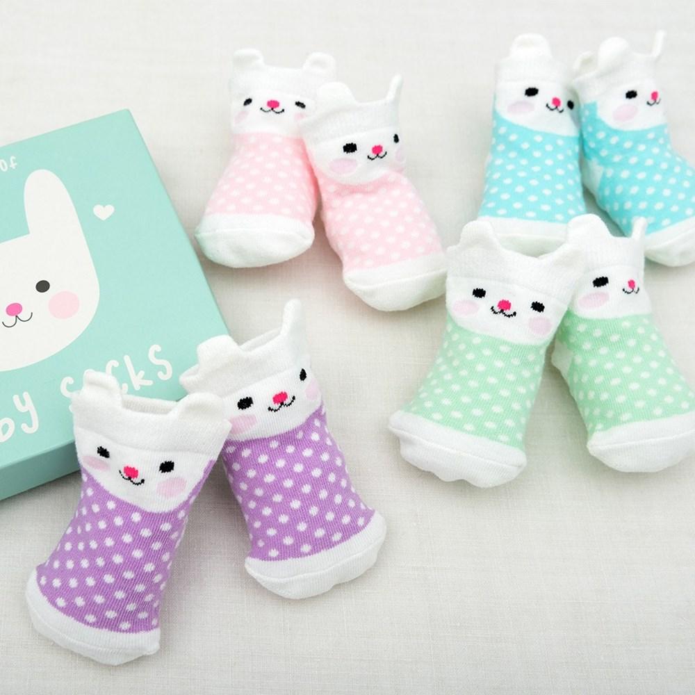 Rex Baby Socks - Bunny (4Pair)