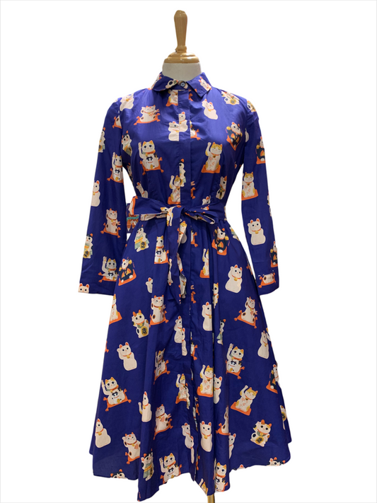 Sophia Dress - Lucky Cat