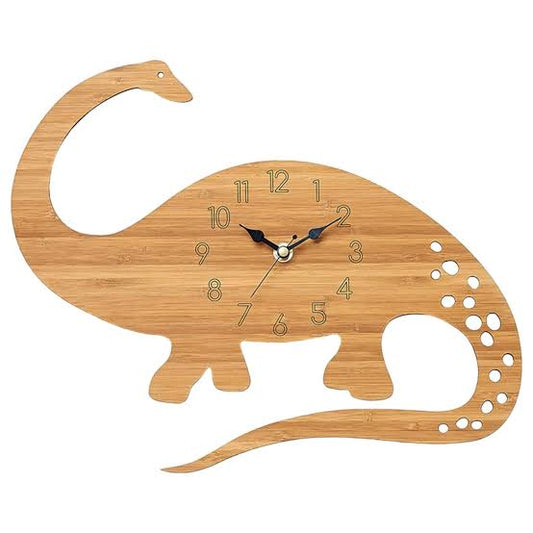 Wooden Bamboo Clock - Sauropods (Newtown Pick up only)