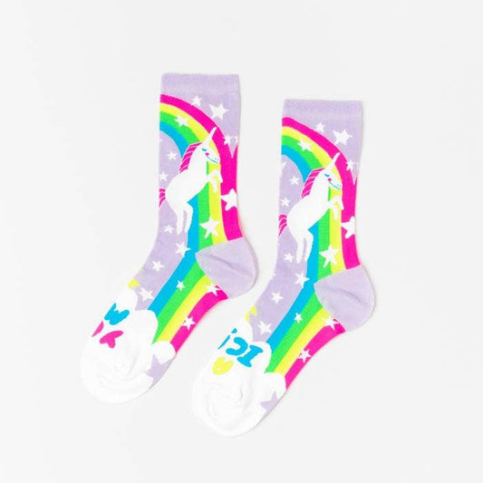 Yellow Owl Workshop Women's - Magical Unicorn Crew Socks