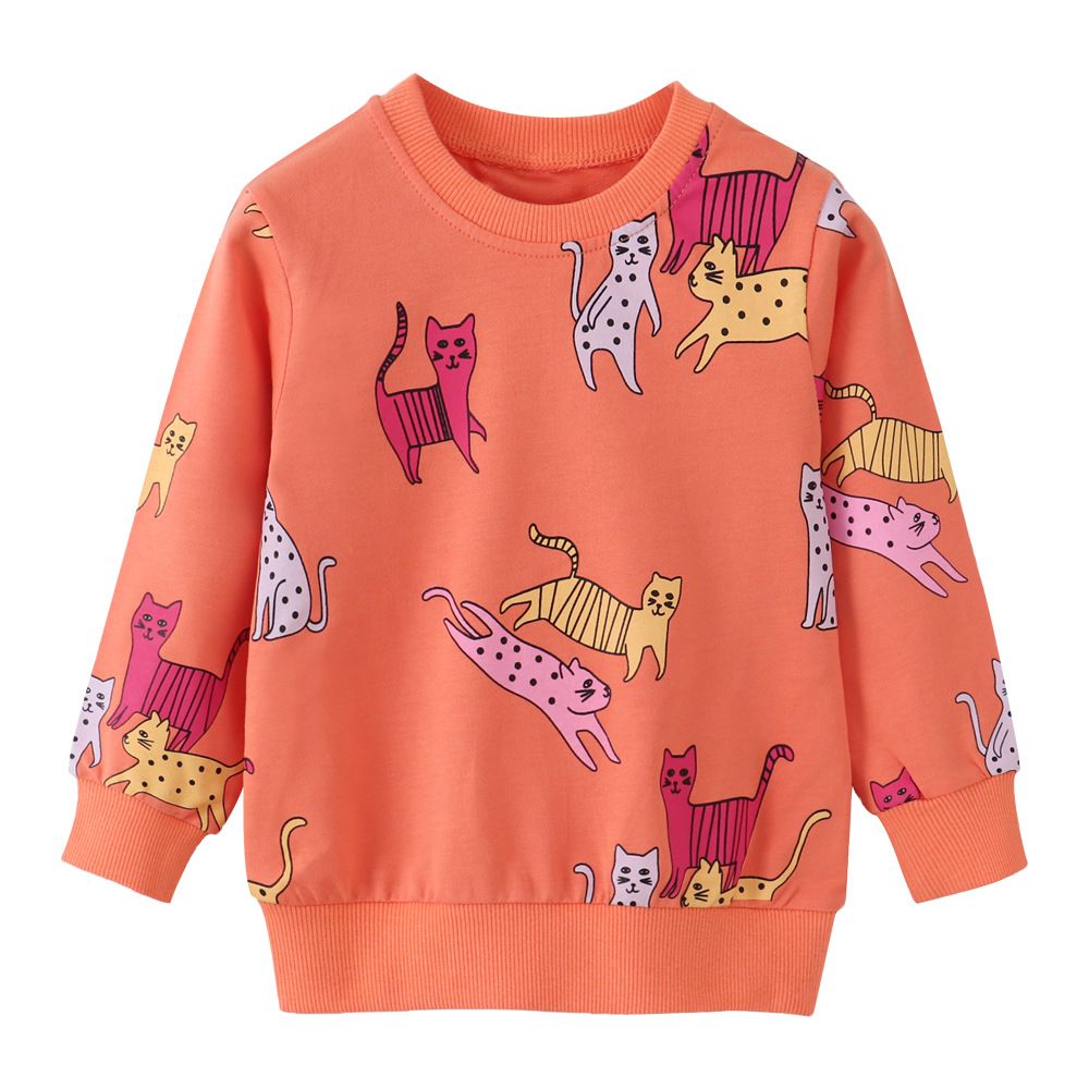 Cats in a group kids pullover (Low in stock/ 6&7 yrs old)