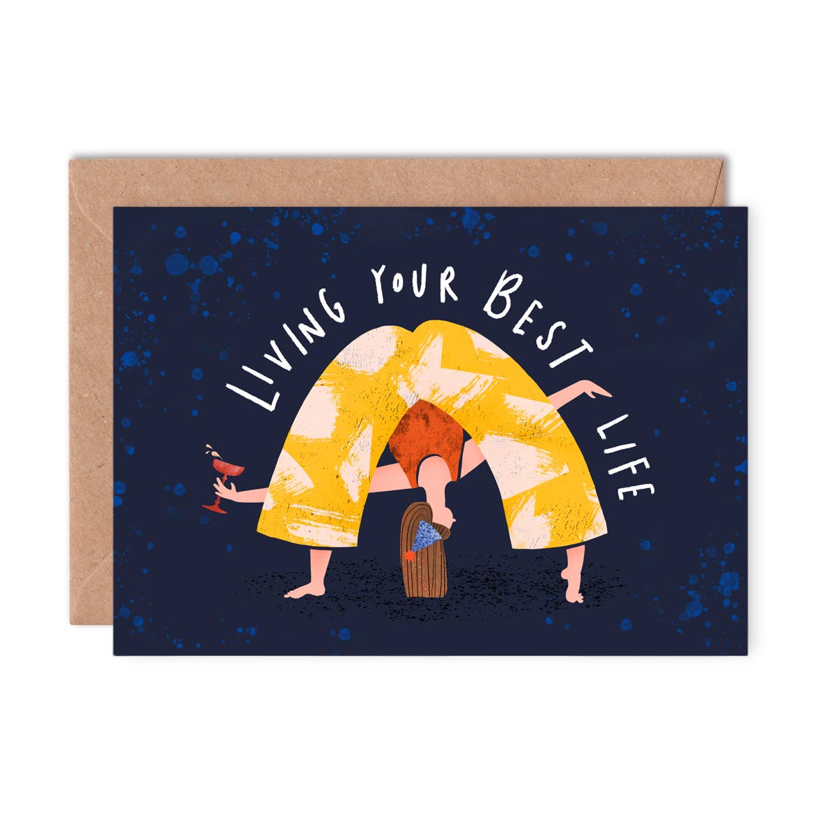 Living Your Best Life Single Greeting Card