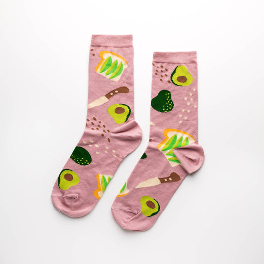 Women's - Avocado Toast Crew Socks