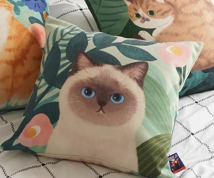 Mewji Cat Cushion Covers 45cm x 45cm