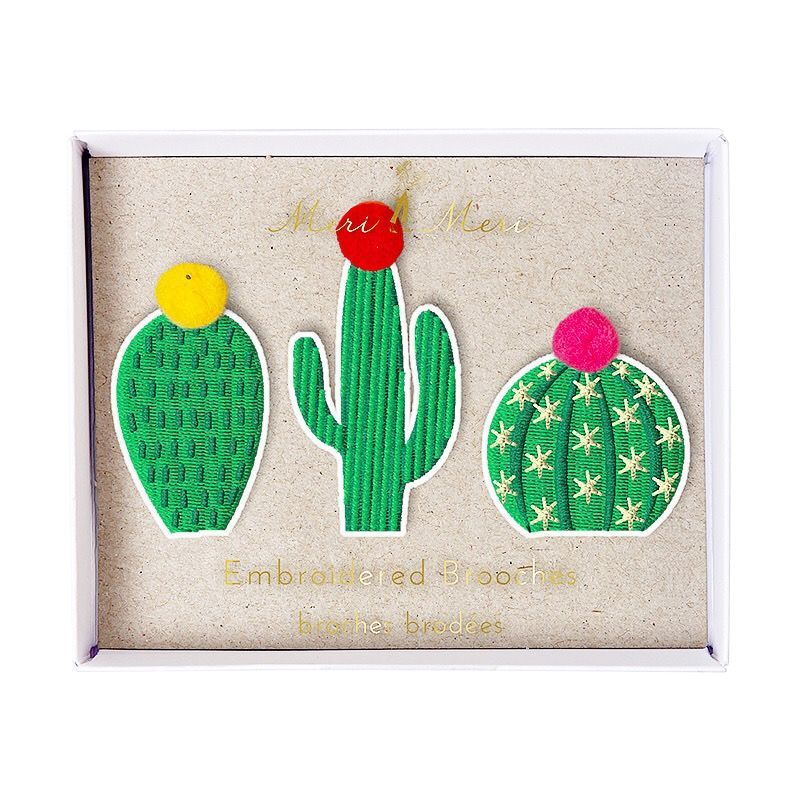 3 set of Cactus brooches