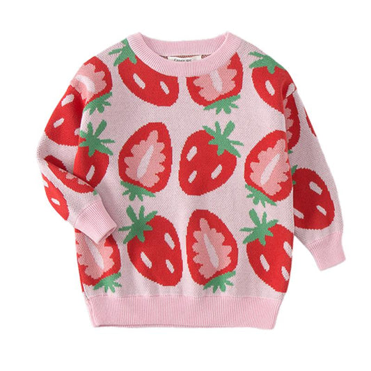 Strawberry kids pullover
