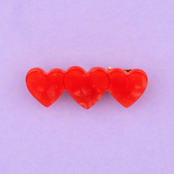 Coucou Suzette heart hair clip