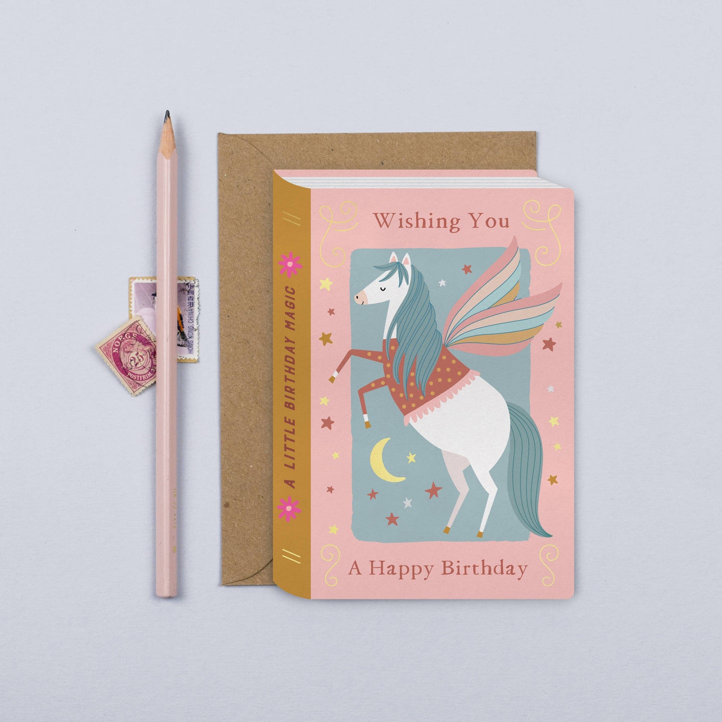 Pegasus Book Kid's Birthday Card  | Children's Birthday Card