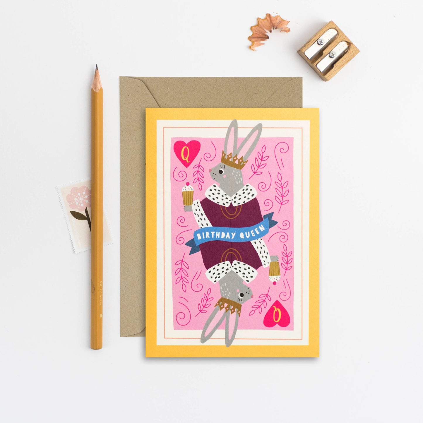 Bunny Queen Birthday Card | Kid’s Birthday Card | Children