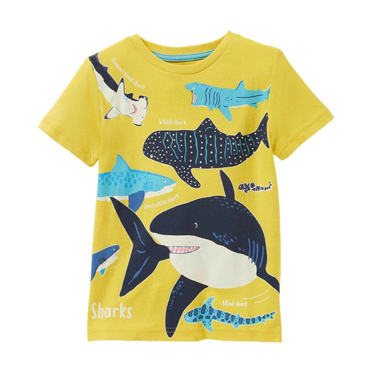 Sharks Glow in the dark tee kids (Low in stock/ 5,6,&7 yrs old)