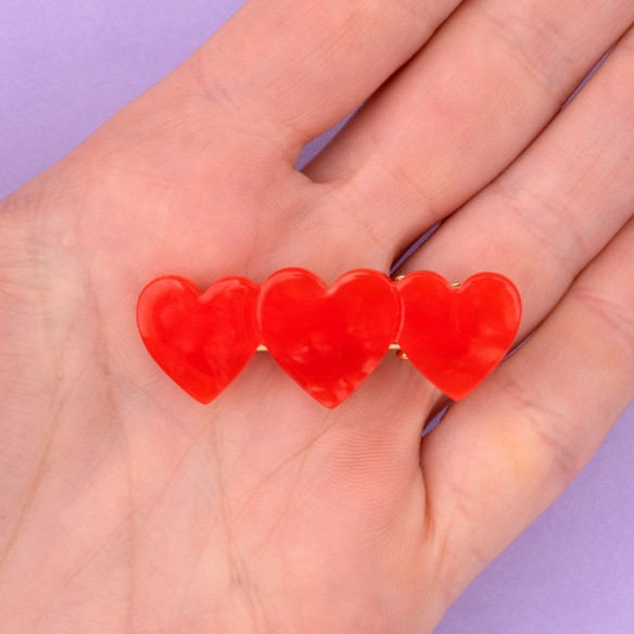 Coucou Suzette heart hair clip