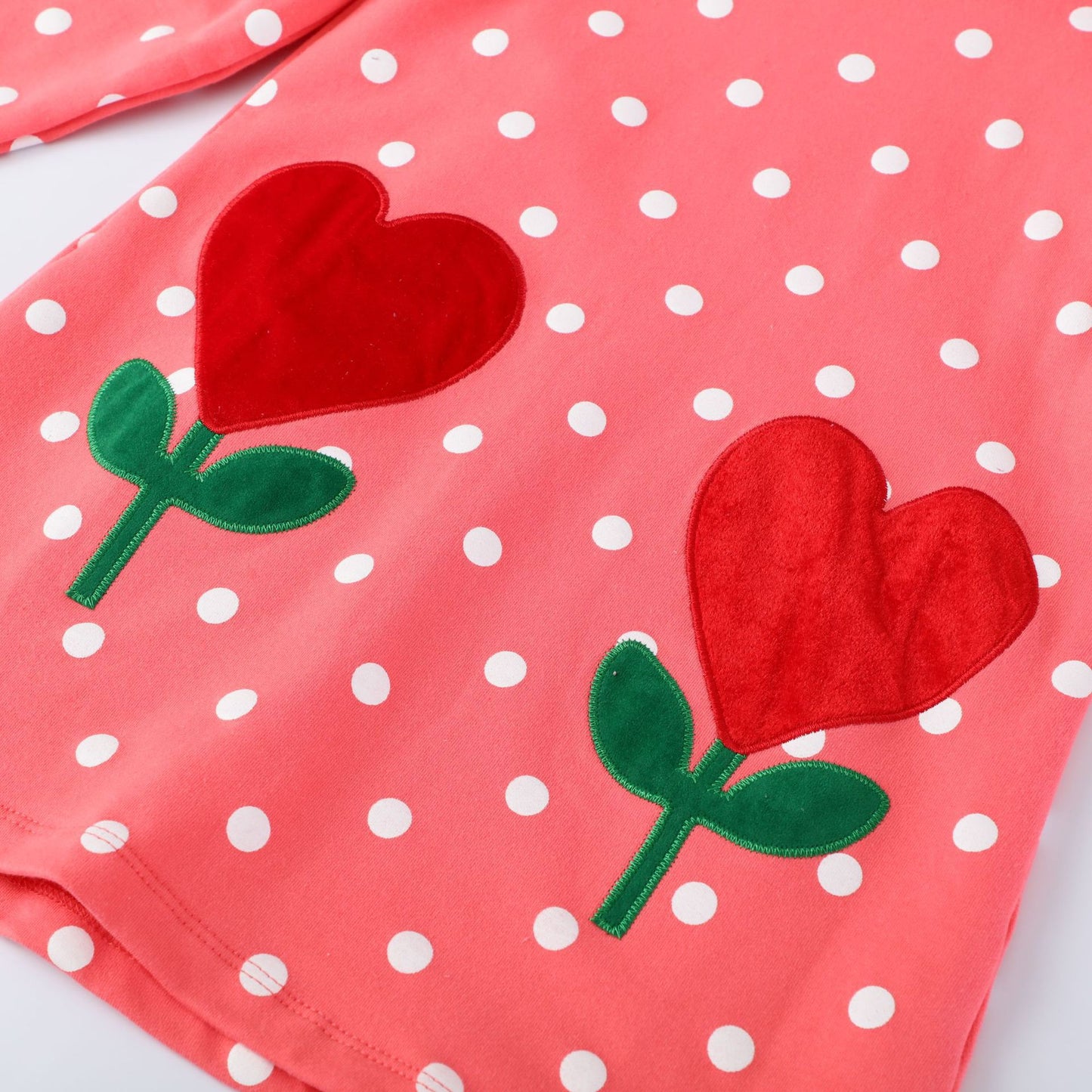 Polkadot heart shape flower girl dress (Low in stock / 4,6&7 yrs old)