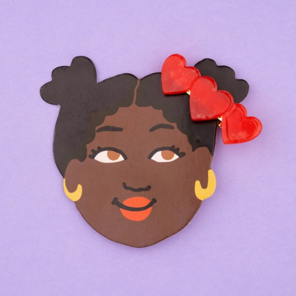 Coucou Suzette heart hair clip