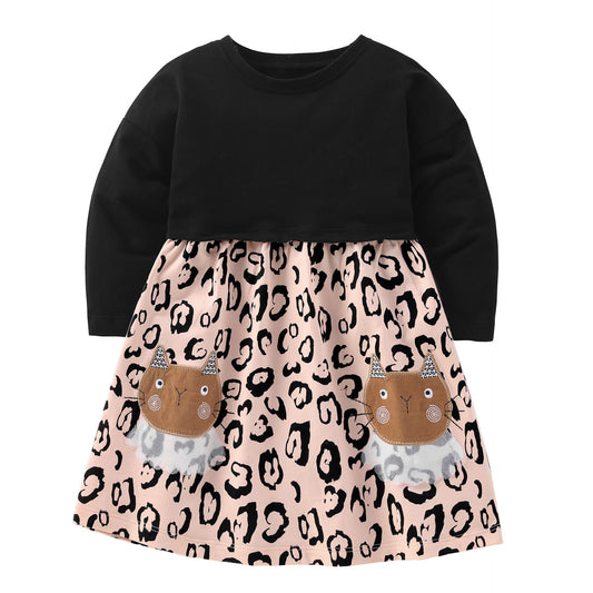 Cool cat cotton girls dress (Last one/3 yrs old)