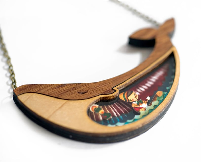 Pinocchio Wooden Necklaces by Laliblue