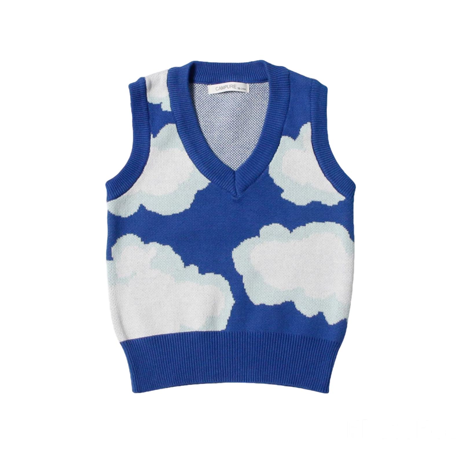 The clouds kids vest (Low in stock/ 5&6 yrs old) – Origami Doll