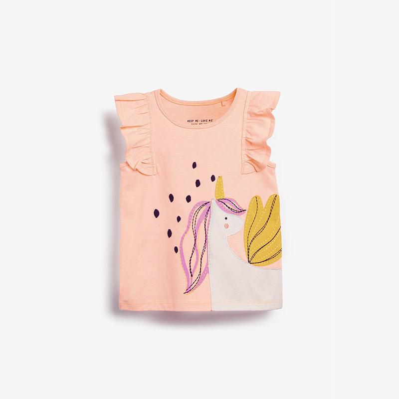 Cute unicorn sleeveless cotton girls top (Size 2,6,7 ONLY)