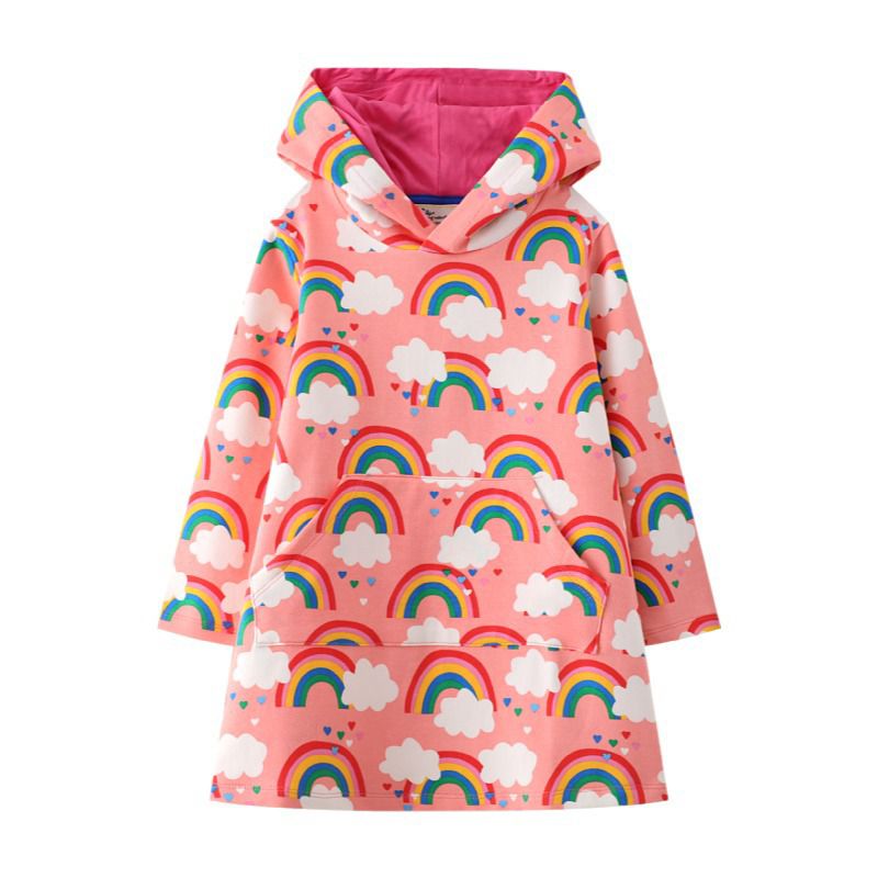 Happy rainbow cotton girls dress (Low in Stock/ 2&7 yrs old)