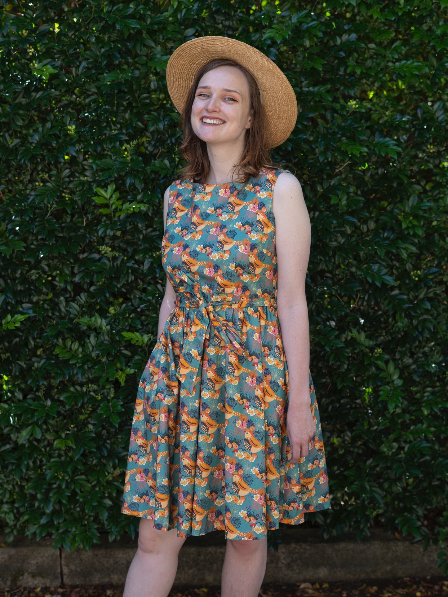 Spring Blooming Dress - Golden Sparrow (size 16)