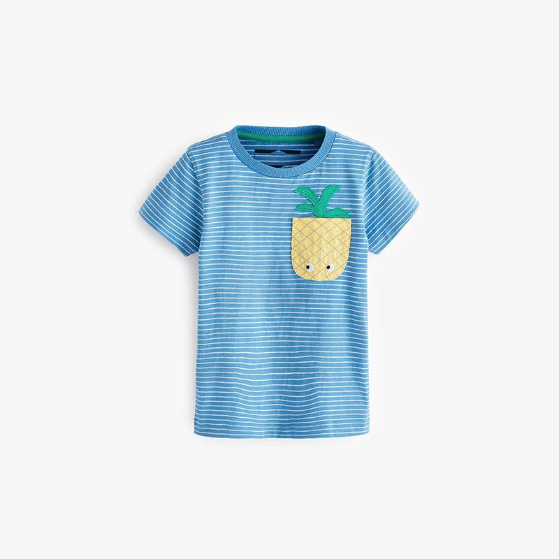 Pineapple pocket cotton tee kids (Low in stock/2&5 yrs old)