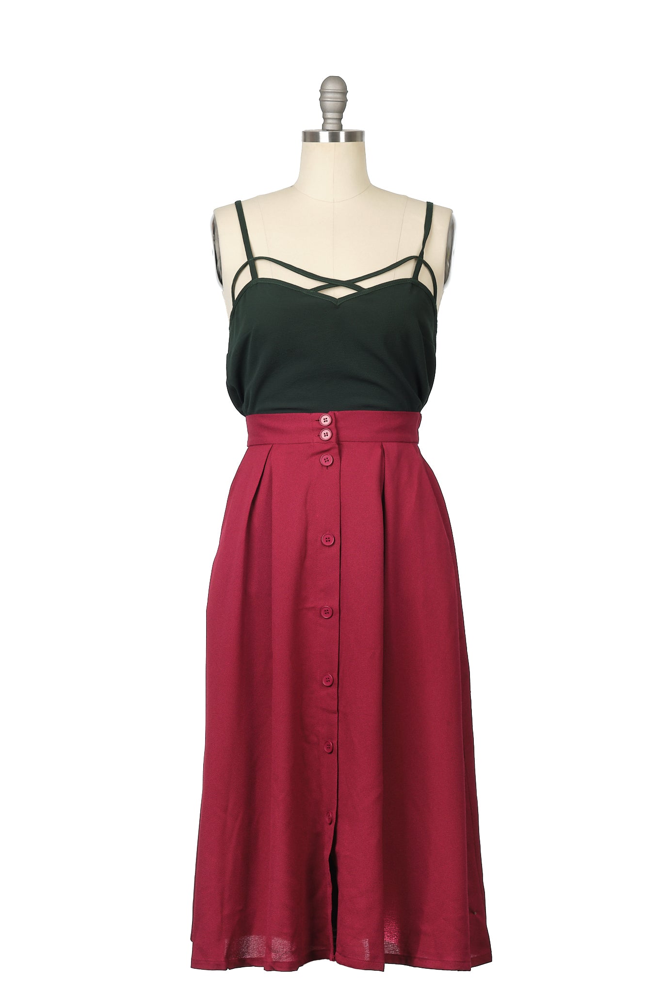 Ashley Skirt- Red (Size 6 ONLY) (clearance sale)