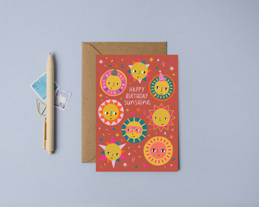 Party Sunshine | Birthday Card | Kid's Birthday Card