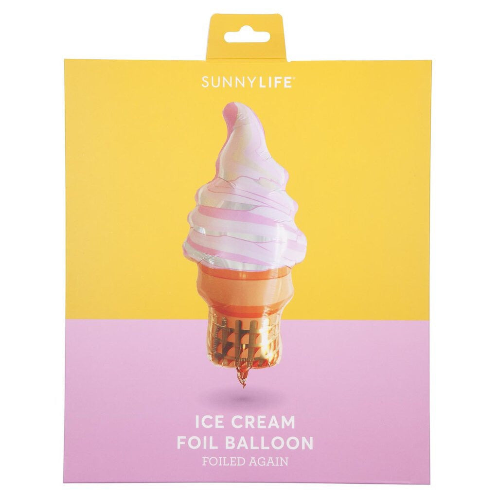 Ice cream foil balloon