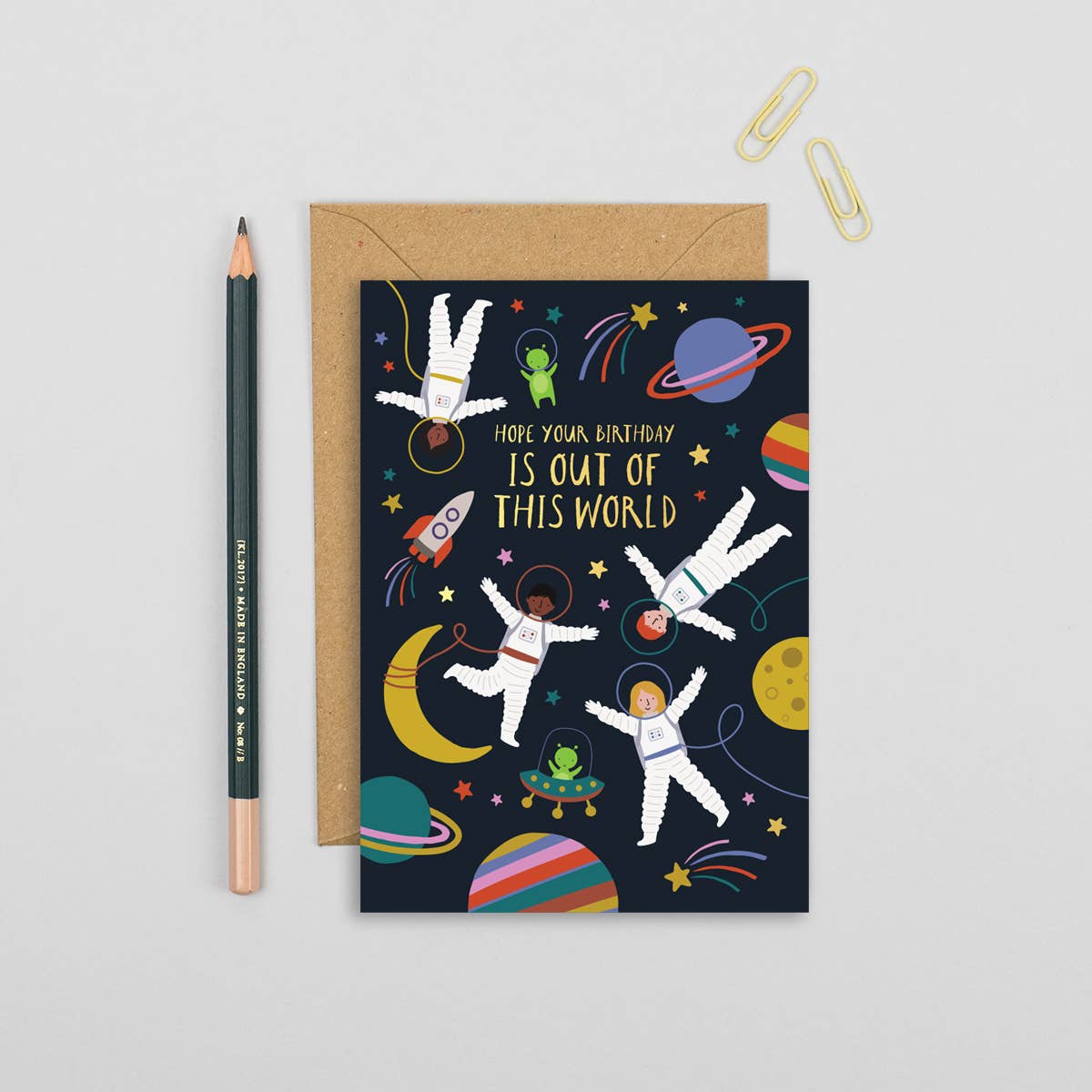 Space Birthday Card | Kids Card | Childrens Card