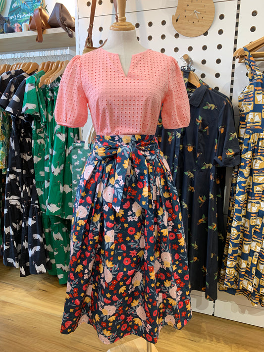 Camila Skirt - Vintage floral (Last One/ Size 12)
