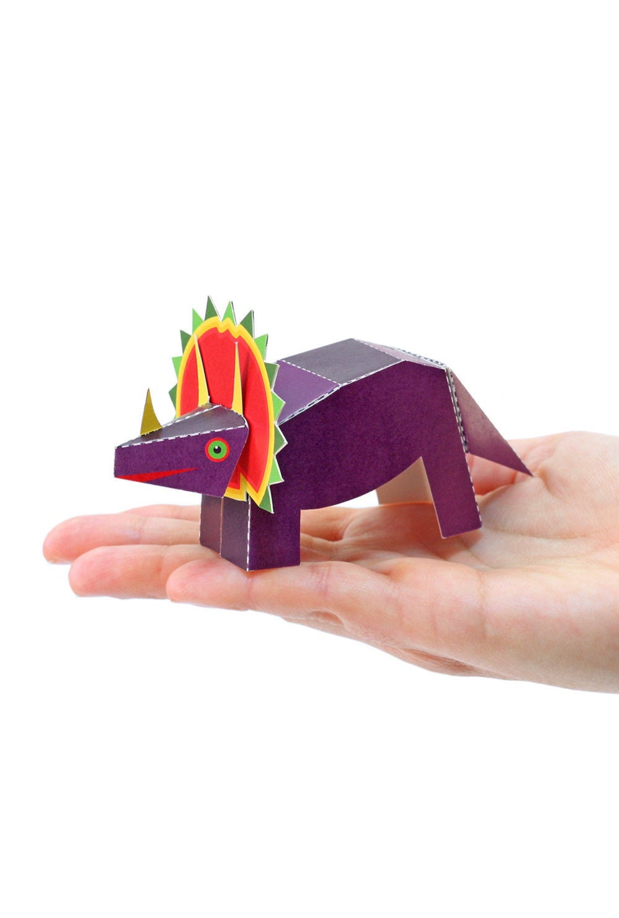 Paper craft post card (dinosaurs)