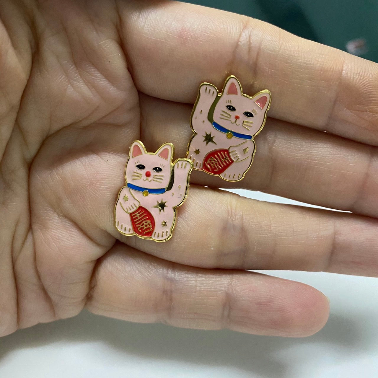 Maneki-Neko Lucky Cat Earring